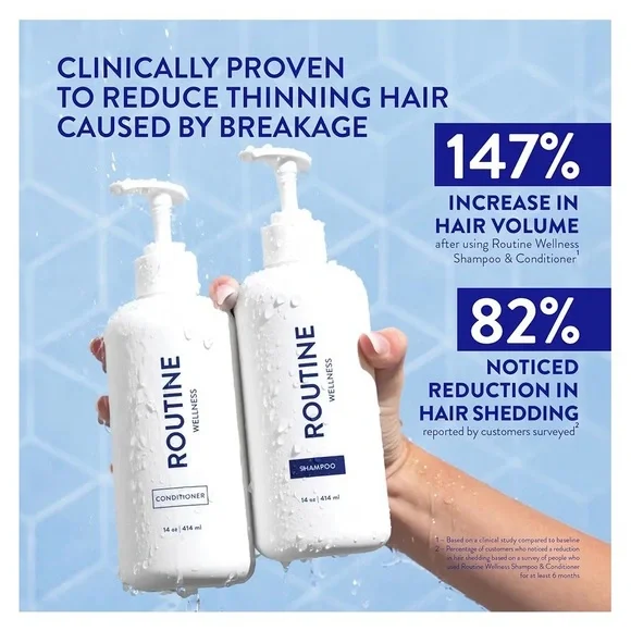 NWT Routine Wellness Coconut & Vanilla Shampoo + Conditioner Set - Picture 2 of 5